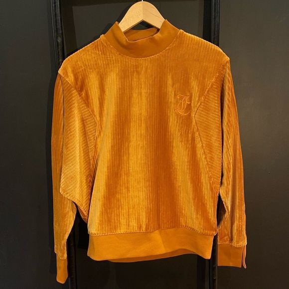 NWT Juicy Couture Split-Cuff Velour Pull-Over - Picture 1 of 4